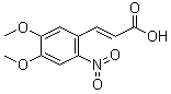 结构式 CAS# 20567-38-8, 4,5-二甲氧基-2-硝基肉桂酸