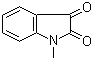 structure of CAS# 2058-74-4, N-Methylisatin;1-Methyl-2,3-indolinedione; 1-Methylindole-2,3-dione; 1-Methylisatin; N-Methylindoline-2,3-dione; 1-Methyl-1H-indole-2,3-dione