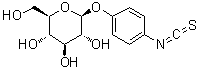 structure of CAS# 20581-41-3, 4-Isothiocyanatophenyl beta-D-glucopyranoside