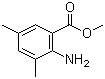 结构式 CAS# 206551-23-7, 2-氨基-3,5-二甲基苯甲酸甲酯