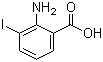 结构式 CAS# 20776-55-0, 2-氨基-3-碘苯甲酸