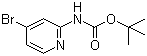 结构式 CAS# 207799-10-8, 4-溴吡啶-2-氨基甲酸叔丁酯