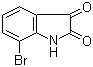structure of CAS# 20780-74-9, 7-Bromoisatin;7-Bromo-2,3-dioxoindoline; 7-Bromo-1H-indole-2,3-dione