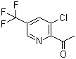 structure of CAS# 207994-12-5, 1-[3-Chloro-5-(trifluoromethyl)-2-pyridinyl]ethanone