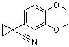 结构式 CAS# 20802-15-7, 1-(3,4-二甲氧基苯基)环丙烷甲腈