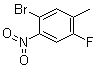 structure of CAS# 208165-95-1, 5-Bromo-2-fluoro-4-nitrotoluene;1-Bromo-4-fluoro-5-methyl-2-nitrobenzene