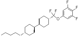 structure of CAS# 208338-52-7, 5-[Difluoro[(trans,trans)-4'-pentyl[1,1'-bicyclohexyl]-4-yl]methoxy]-1,2,3-trifluorobenzene;5-HHXB(F,F)-F