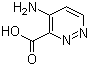 structure of CAS# 20865-29-6, 4-Aminopyridazine-3-carboxylic acid