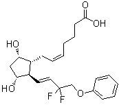 结构式 CAS# 209860-88-8, 他氟前列素游离酸