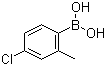 结构式 CAS# 209919-30-2, 4-氯-2-甲基苯硼酸