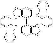 结构式 CAS# 210169-54-3, (S)-5,5'-双(二苯基膦)-4,4'-联苯并二恶茂