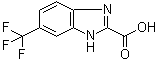 structure of CAS# 2107-39-3, 6-(Trifluoromethyl)-2-benzimidazolecarboxylic acid