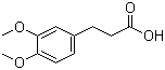 结构式 CAS# 2107-70-2, 3,4-二甲氧基苯丙酸; 3-(3,4-二甲氧基苯基)丙酸