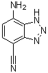 结构式 CAS# 211096-53-6, 7-氨基-1H-苯并三唑-4-甲腈