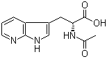 结构式 CAS# 211180-00-6, (alphaR)-alpha-(乙酰氨基)-1H-吡咯并[2,3-b]吡啶-3-丙酸