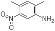structure of CAS# 2124-47-2, 2,4-Dimethyl-5-nitroaniline;4-Amino-1,3-dimethyl-6-nitrobenzene