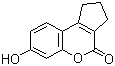 结构式 CAS# 21260-41-3, 7-羟基-2,3-二氢-1H-环戊并[c]苯并吡喃-4-酮