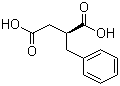 结构式 CAS# 21307-97-1, (R)-2-苄基琥珀酸; (R)-2-苄基丁二酸