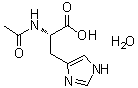 结构式 CAS# 213178-97-3, N-乙酰基组氨酸一水合物