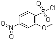 结构式 CAS# 21320-91-2, 2-甲氧基-4-硝基苯磺酰氯