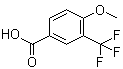 结构式 CAS# 213598-09-5, 4-甲氧基-3-三氟甲基苯甲酸