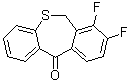 结构式 CAS# 2136287-66-4, 7,8-二氟-二苯并[b,e]硫杂卓-11(6H)-酮