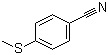结构式 CAS# 21382-98-9, 4-甲硫基苯甲腈; 对甲硫基苯甲腈