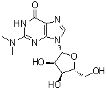 N2,N2-Dimethylguanosine molecular structure (CAS 2140-67-2)