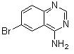 structure of CAS# 21419-48-7, 6-Bromo-4-quinazolinamine;4-Amino-6-bromoquinazoline; 6-Bromoquinazolin-4-amine