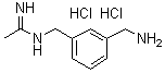 structure of CAS# 214358-33-5, N-[[3-(Aminomethyl)phenyl]methyl]ethanimidamide dihydrochloride