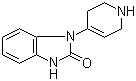 结构式 CAS# 2147-83-3, 1,3-二氢-1-(1,2,3,6-四氢-4-吡啶基)-2H-苯并咪唑-2-酮