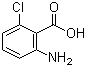 structure of CAS# 2148-56-3, 2-Amino-6-chlorobenzoic acid;6-Chloroanthranilic acid