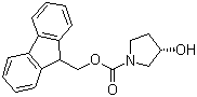 structure of CAS# 215178-38-4, (S)-1-FMOC-3-Pyrrolidinol;(S)-1-FMOC-3-hydroxypyrrolidine; (S)-1-(9-Fluorenylmethyloxycarbonyl)-3-hydroxypyrrolidine