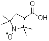 3-Carboxy-2,2,5,5-tetramethyl-1-pyrrolidinyloxy molecular structure (CAS 2154-68-9)