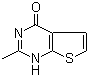 structure of CAS# 21582-51-4, 2-Methyl-3H-thieno[2,3-d]pyrimidin-4-one;2-Methylthieno[2,3-d]pyrimidin-4(3H)-one