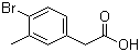 结构式 CAS# 215949-57-8, 4-溴-3-甲基苯乙酸