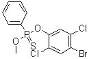 结构式 CAS# 21609-90-5, 溴苯磷; 对溴磷
