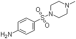结构式 CAS# 21623-68-7, 4-(4-甲基哌嗪-1-磺酰)苯胺