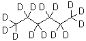 structure of CAS# 21666-38-6, Perdeuterohexane;n-Hexane-d<sub>14</sub>
