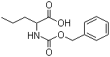 结构式 CAS# 21691-44-1, N-苄氧羰基-DL-正缬氨酸