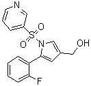 结构式 CAS# 2169271-28-5, 5-(2-氟苯基)-1-(3-吡啶基磺酰基)-1H-吡咯-3-甲醇