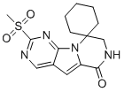 structure of CAS# 2170747-01-8, 2'-(Methylsulfonyl)-7',8'-dihydro-6'H-spiro[cyclohexane-1,9'-pyrazino[1',2':1,5]pyrrolo[2,3-d]pyrimidin]-6'-one