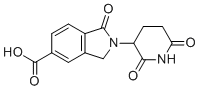 structure of CAS# 2171780-01-9, 2-(2,6-dioxopiperidin-3-yl)-1-oxo-2,3-dihydro-1H-isoindole-5-carboxylic acid