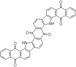 structure of CAS# 2172-33-0, Vat Orange 11;C.I. 70805; 6,18-Dihydrodinaphtho[2,3-i:2',3'-i']benzo[1,2-a:4,5-a']dicarbazole-5,7,12,17,19,24-hexone