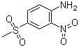 structure of CAS# 21731-56-6, 4-(Methylsulfonyl)-2-nitroaniline;4-Amino-3-nitrophenyl methyl sulfone
