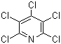 结构式 CAS# 2176-62-7, 五氯吡啶