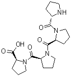 结构式 CAS# 21866-90-0, L-脯氨酰-L-脯氨酰-L-脯氨酰-L-脯氨酸