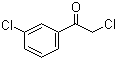structure of CAS# 21886-56-6, 2,3'-Dichloroacetophenone;2-Chloro-1-(3-chlorophenyl)ethanone