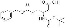 structure of CAS# 218943-30-7, Boc-L-beta-homoglutamic acid 6-benzyl ester;Boc-L-beta-homoglutamic acid(OBzl)