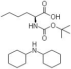 structure of CAS# 21947-32-0, N-((tert-Butoxy)carbonyl)-L-norleucine dicyclohexylamine salt;Boc-Nle-OH DCHA